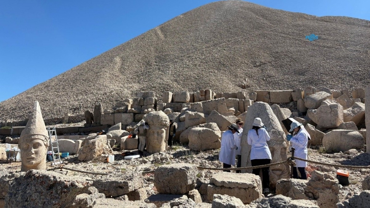Nemrut Dağı'ndaki anıtsal heykellere nanoteknolojik koruma: İlk etap beş yıl sürecek